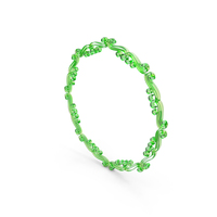 Big Green Glass Circular Decorative Frame PNG & PSD Images