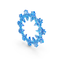 Small Blue Glass Circular Decorative Frame PNG & PSD Images