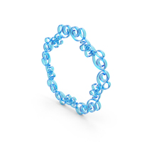 Blue Glass Pentagonal Decorative Frame PNG & PSD Images