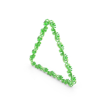 Green Glass Triangular Decorative Frame PNG & PSD Images