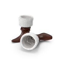 Leather Boots With Fur PNG & PSD Images