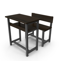 School Desk With Bench PNG & PSD Images
