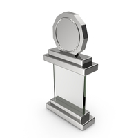 Silver Acrylic Award PNG & PSD Images