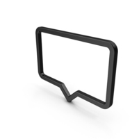 Speech Bubble Black PNG & PSD Images