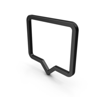 Speech Bubble Black PNG & PSD Images