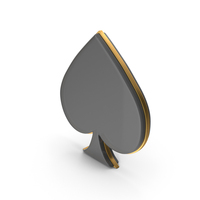 Black Spade Playing Card Symbol PNG & PSD Images