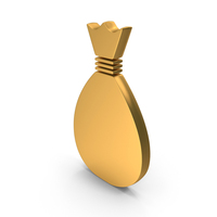Gold Pouch Icon PNG & PSD Images