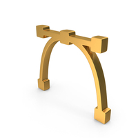 Bezier Curve Icon Gold PNG & PSD Images