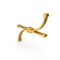 Gold Bezier Curve Icon PNG & PSD Images