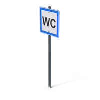 Restroom Road Sign PNG & PSD Images