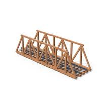 Wooden Railroad Bridge PNG & PSD Images