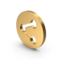 Gold Share Symbol PNG & PSD Images