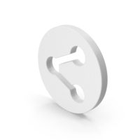 White Round Share Symbol PNG & PSD Images