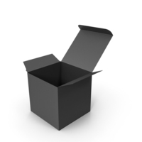 Black Open Packaging Box PNG & PSD Images