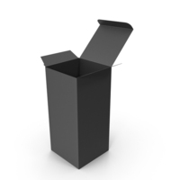 Open Packaging Box Black PNG & PSD Images