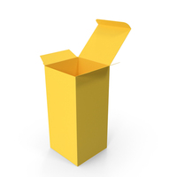 Yellow Open Packaging Box PNG & PSD Images