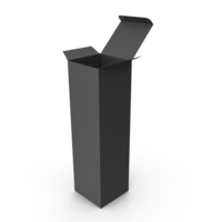 Black Open Packaging Box PNG & PSD Images