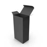 Black Open Packaging Box PNG & PSD Images