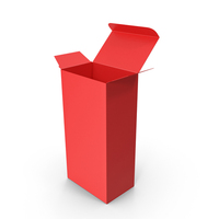 Red Open Packaging Box PNG & PSD Images