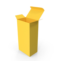 Yellow Open Packaging Box PNG & PSD Images