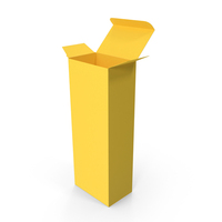 Yellow Open Packaging Box PNG & PSD Images