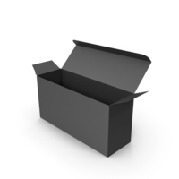 Black Open Packaging Box PNG & PSD Images