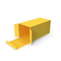Yellow Open Packaging Box PNG & PSD Images