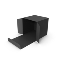 Black Open Packaging Box PNG & PSD Images