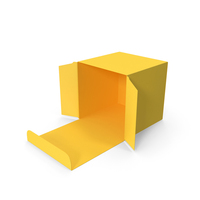 Yellow Open Packaging Box PNG & PSD Images