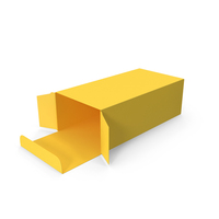 Yellow Open Packaging Box PNG & PSD Images
