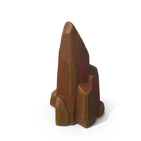 Stylised Rock DarkBrown PNG & PSD Images