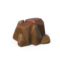 Stylised Rock Dark Brown PNG & PSD Images