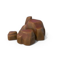 Stylised Rock Dark Brown PNG & PSD Images