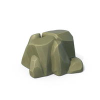 Stilized Rock Green PNG & PSD Images