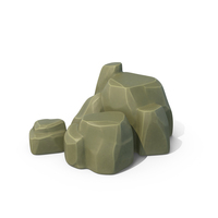 Stilized Rock Green PNG & PSD Images
