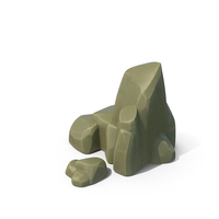 Stilized Rock Green PNG & PSD Images