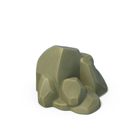 Stylised Rock Green PNG & PSD Images