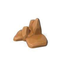Stylised Rock Brown PNG & PSD Images