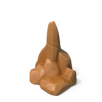 Stilized Rock Brown PNG & PSD Images