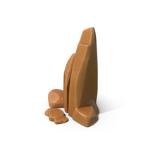 Stylised Rock Brown PNG & PSD Images