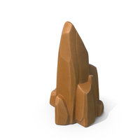 Stylised Rock Brown PNG & PSD Images
