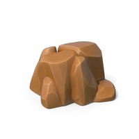 Stilized Rock Brown PNG & PSD Images