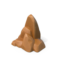 Stylised Rock Brown PNG & PSD Images