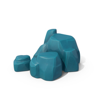 Stilized Rock Blue PNG & PSD Images