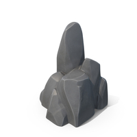Stylised Rock Grey PNG & PSD Images
