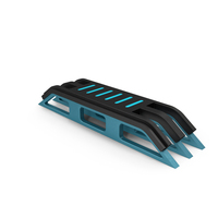 SciFi Interior Element Blue PNG & PSD Images