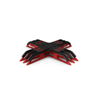 SciFi Interior Element Red PNG & PSD Images