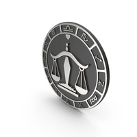 LIBRA ZODIAC SYMBOL SILVER PNG & PSD Images
