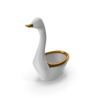 Decorative Swan Sculpture White PNG & PSD Images