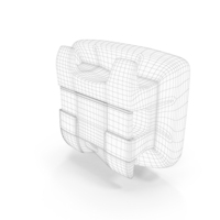 Self Ligating Dental Braces Bracket Close Wireframe PNG & PSD Images